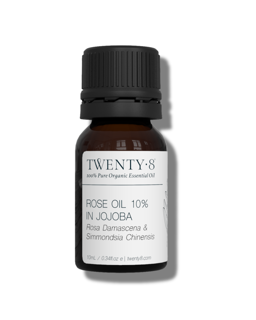 Rose 10% in Jojoba - Pure Organic Essential Oil 10mL