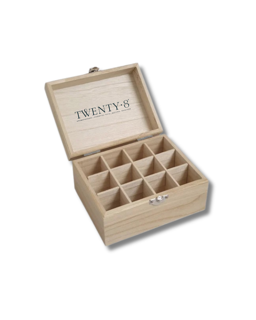 12 Oil Essential Oil Box (Light Wood)